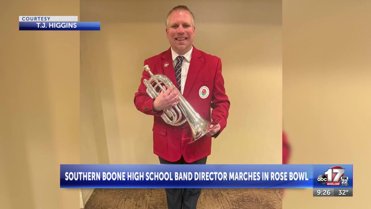 Southern Boone High School band director marches in the 2026 Rose Parade