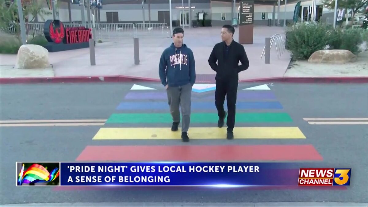 ‘Pride Night’ gives local hockey player a sense of belonging back on the ice