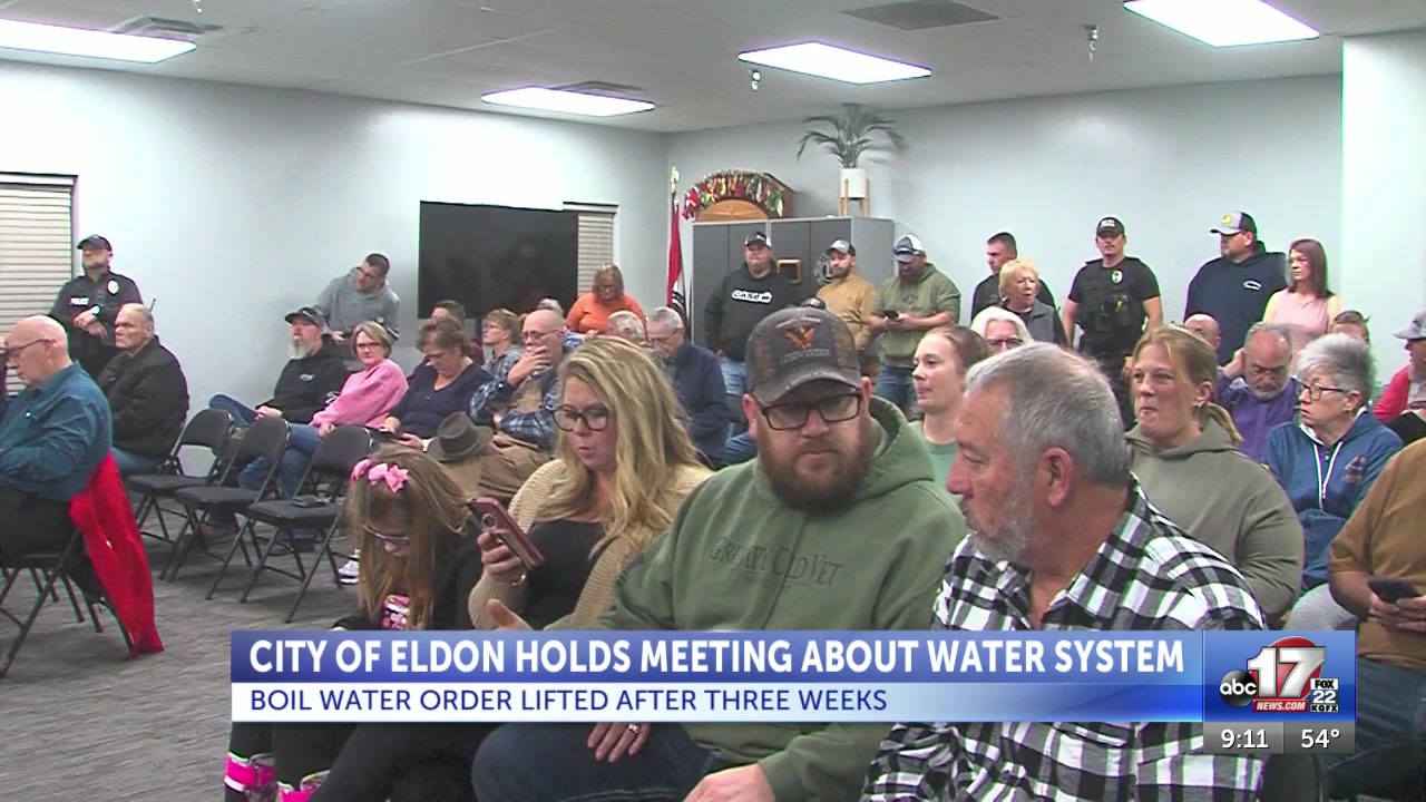 City of Eldon discusses recent boil order at town hall