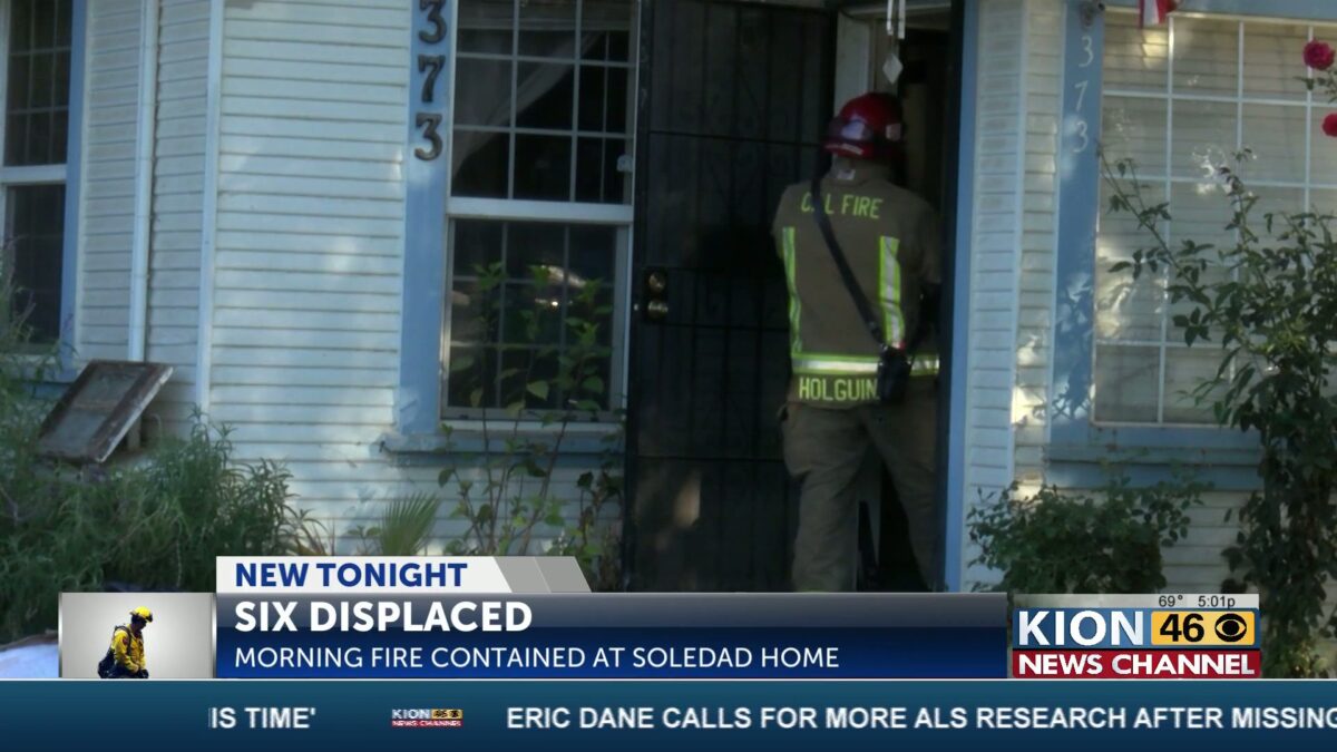 Six displaced after attic fire in Soledad