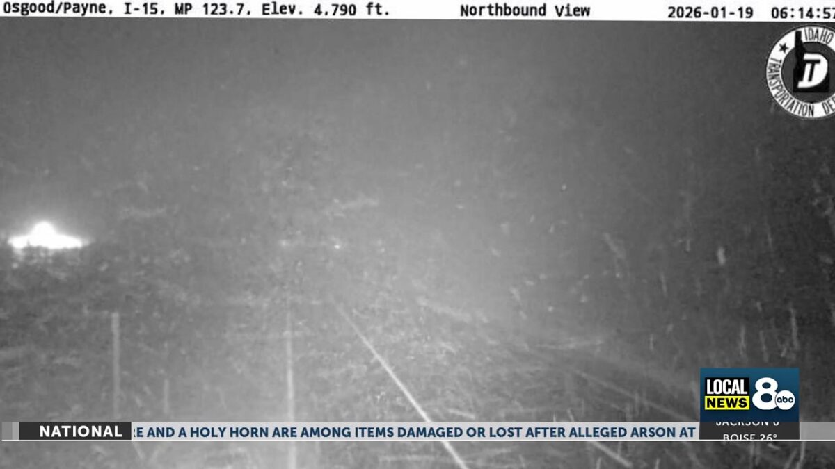 Drivers walk away unharmed after fiery Monday morning semi-truck crash along I-15