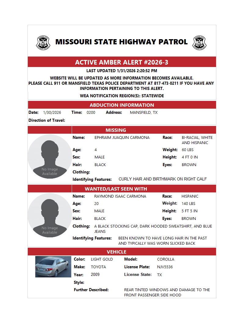 AMBER Alert canceled after child found safe