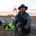 Like a rolling stone: Man comes through St. Joseph on near 3