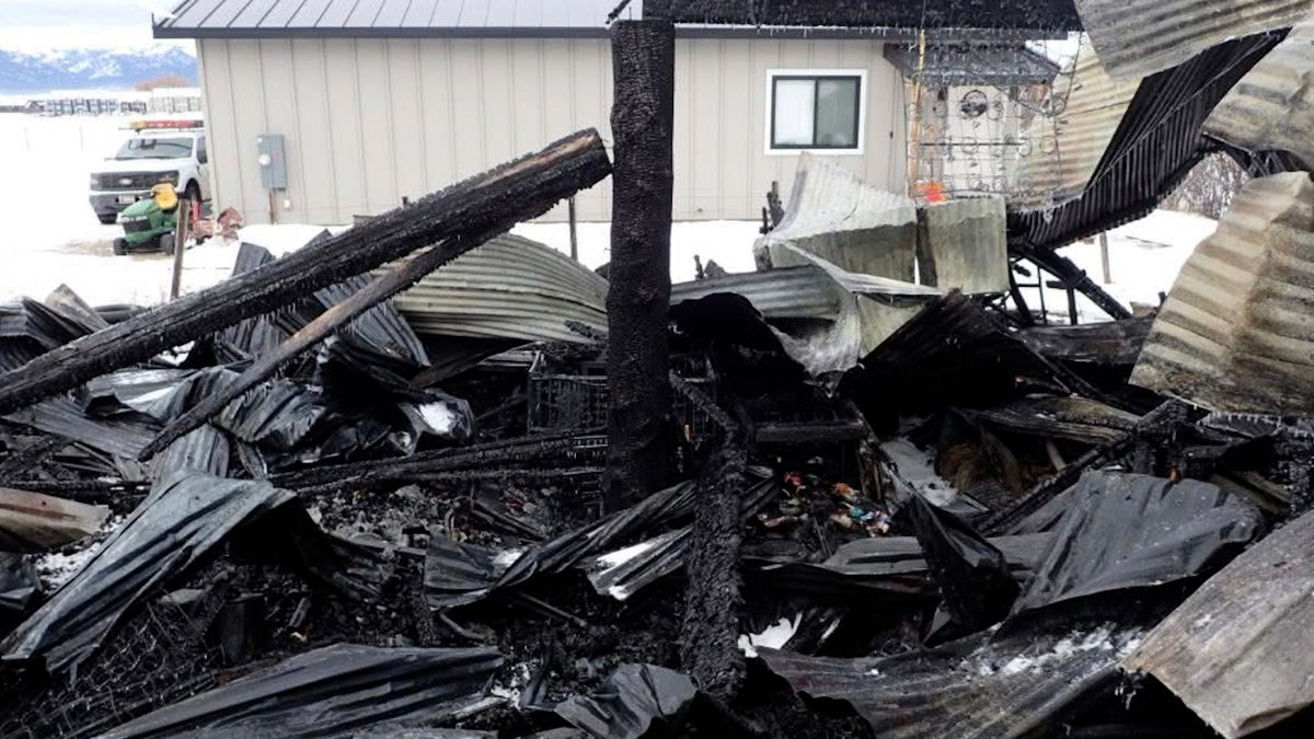 Early morning garage fire heavily damages Teton County home