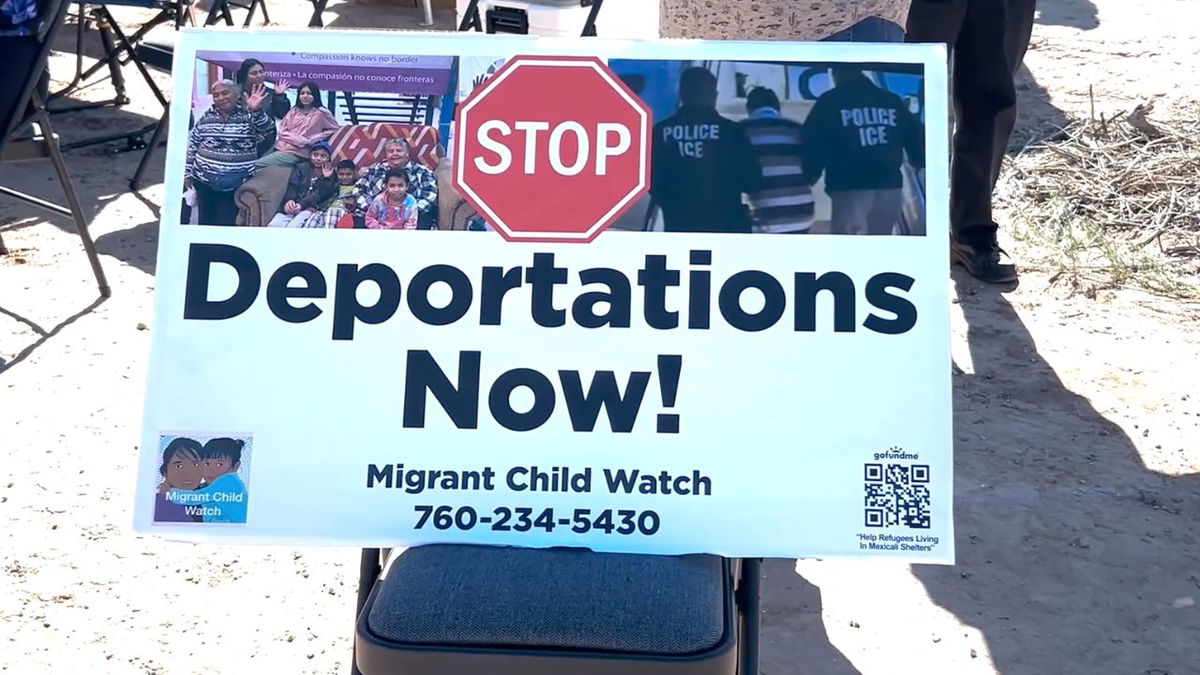 Local activists hold vigil at ICE detention center in Calexico