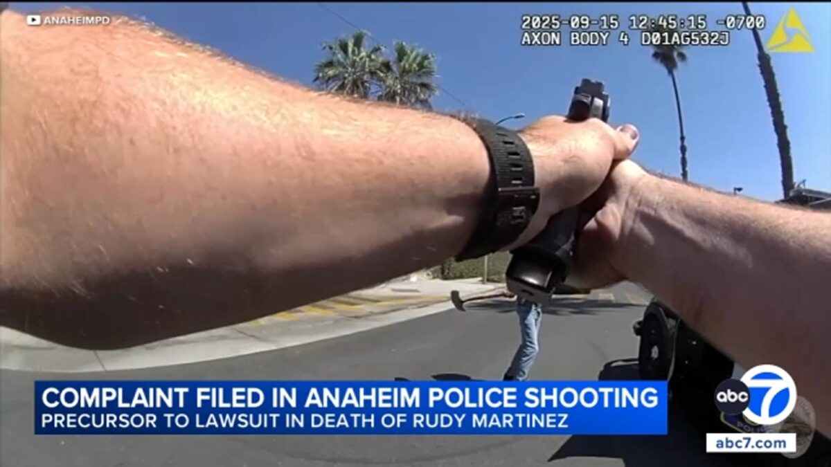The family of a man fatally shot by Anaheim police in September has filed a claim against the city