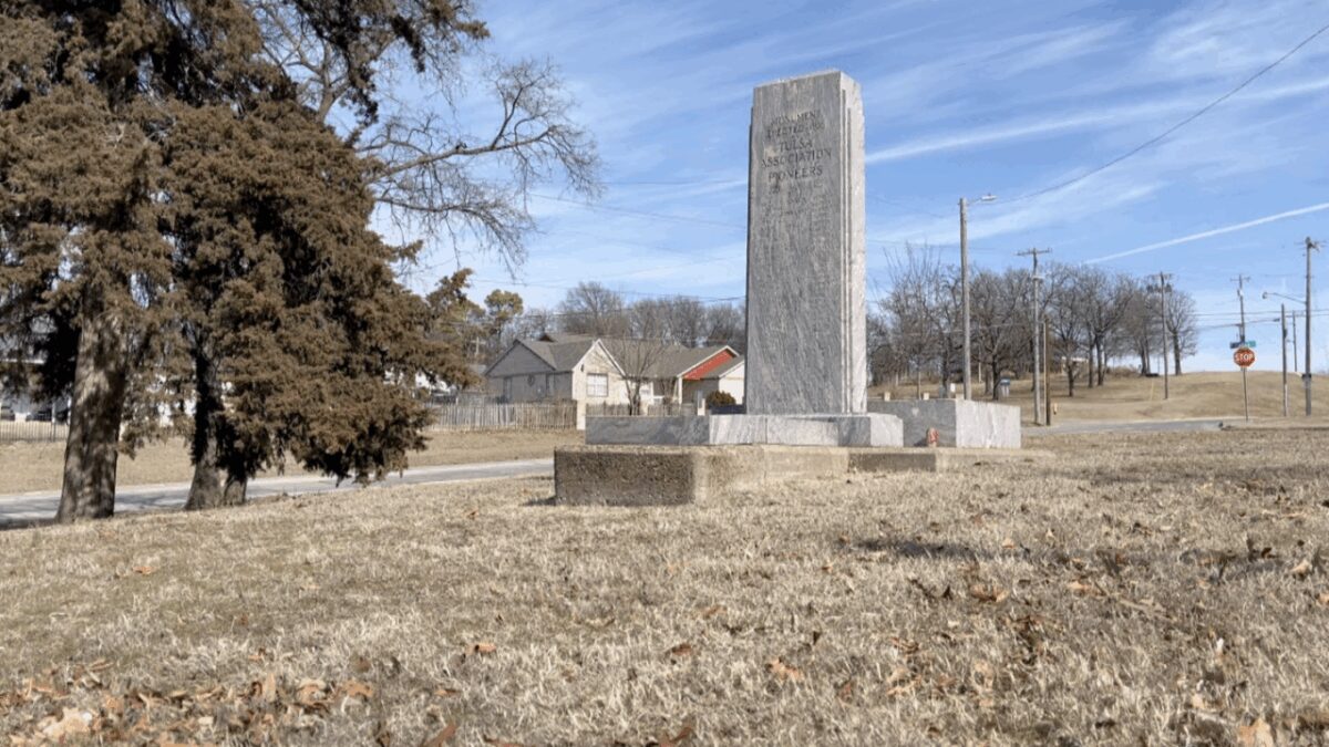 A monument in Tulsa's oldest park is sparking calls for removal or relocation