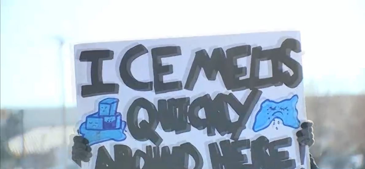 Dozens of people gathered Sunday at a warehouse in southwest Oklahoma City to celebrate the cancellation of a proposed U.S. Immigration and Customs Enforcement facility that was initially planned for the location.