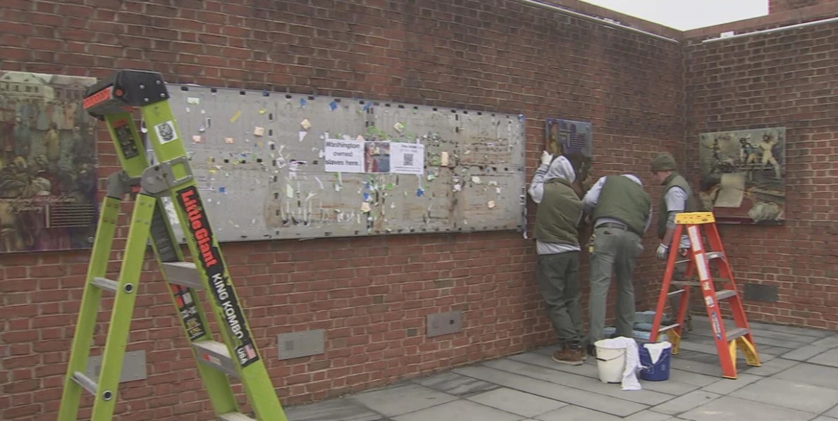 Remaining slavery exhibits at the President's House Site in Philadelphia do not need to be put back up for now after a last-minute ruling from an appeals court.