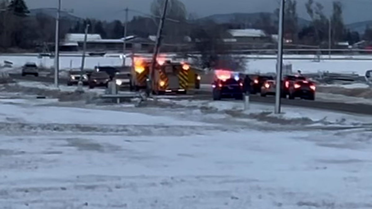 Crash involving power pole shuts down Ucon Road; Drivers advised to avoid area