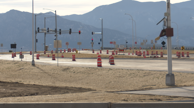 New overpass on Airport Road over Powers Boulevard in Colorado Springs expected to open on Wednesday