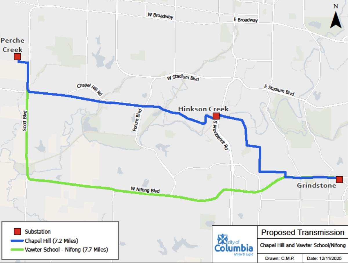 Columbia discusses funding for new southside electrical line