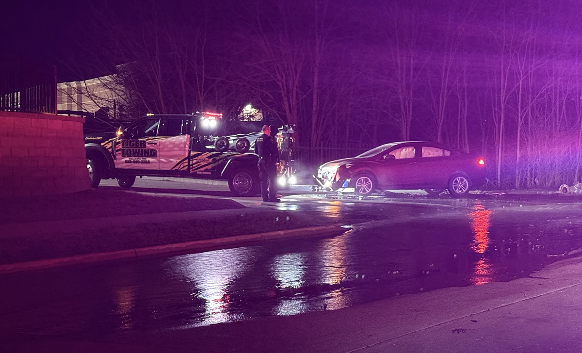 Car crashes into fire hydrant