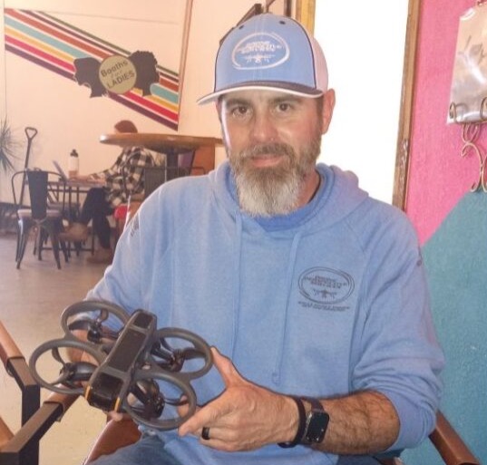 Drone pilot Cody Jones explains his FPV (first-person view) drone to EastIdahoNews.com. It is an immersive high-speed drone equipped with a camera that streams live video to goggles worn by the pilot