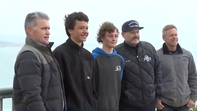 Some Santa Cruz surfers are speaking out for the first time since helping rescue a family of six near Steamer Lane after their boat was hit by a large wave and capsized. The surfers were recognized by Santa Cruz Fire Chief Rob Oatey