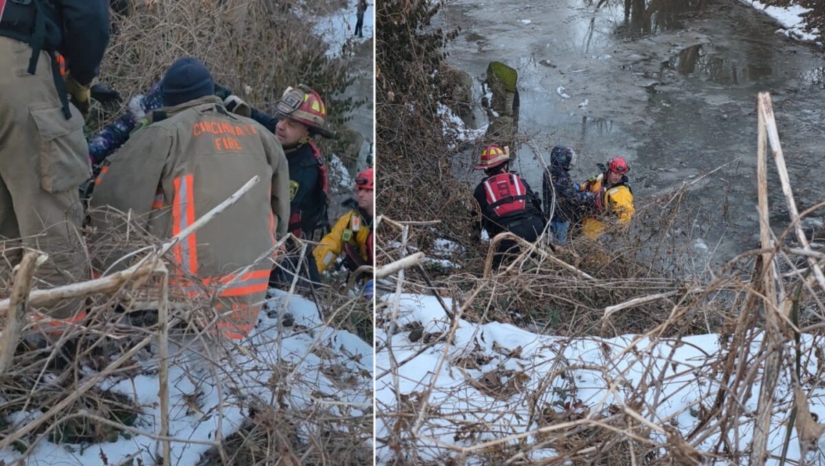 Cincinnati firefighters rescued an 11-year-old girl with autism who was near icy water at Bramble Park. Officials say it happened around 6 p.m. on February 11