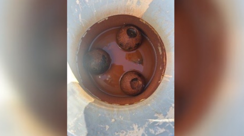 Deputies said the Civil War-era cannonballs had potential fuses attached.