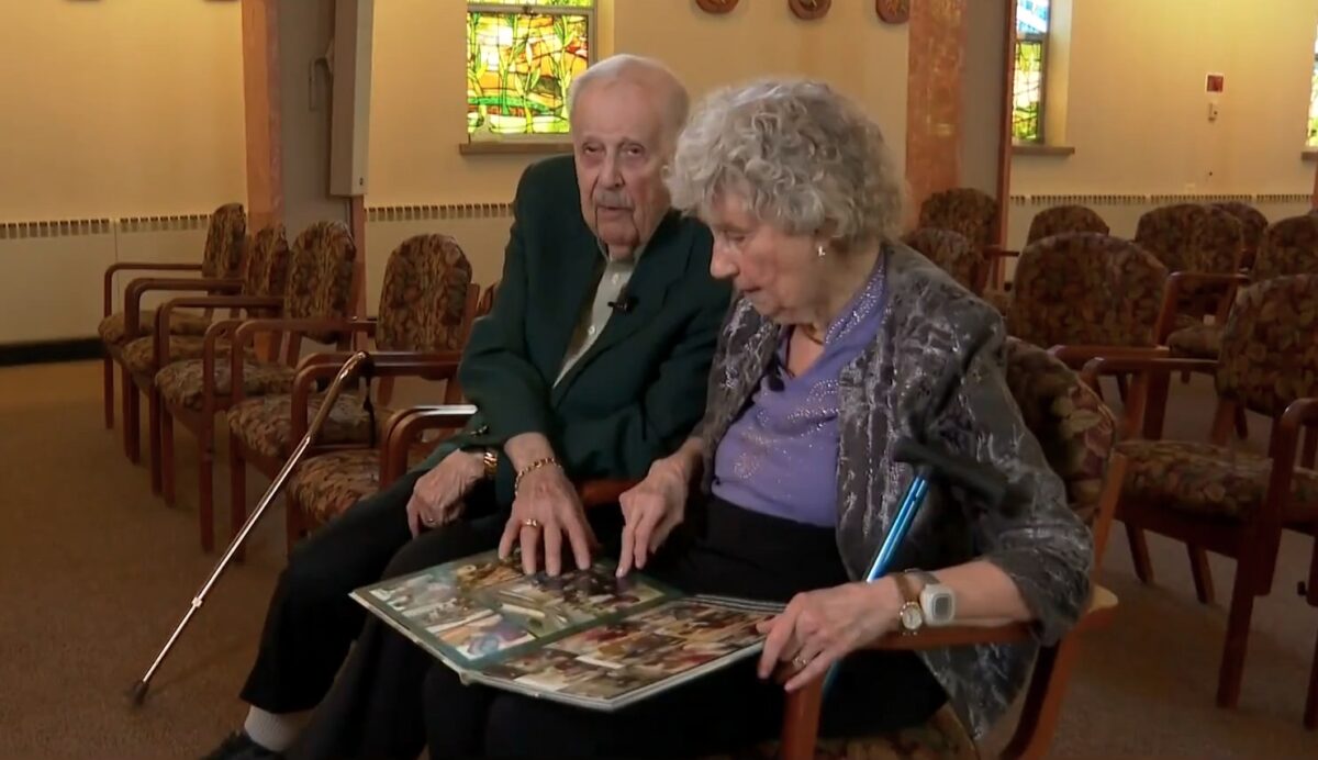 A couple at a senior living community in northwest suburban Bartlett celebrated their 71st anniversary in a very special way: with a vow renewal. Chuck and Agnes Fruehe said "I do" in 1955.