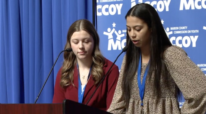 The youth-led advocacy event brought together students from across the state. On colorful Post-it notes