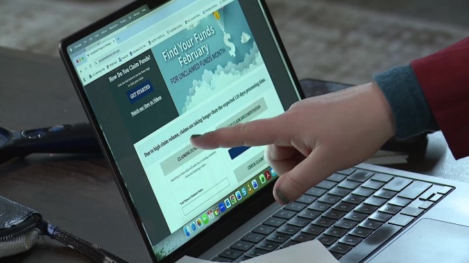 Ohio's unclaimed funds office is dealing with a backlog of claims because of the state's move to grab some of the money for a new Cleveland Browns stadium and other pro sports facilities.