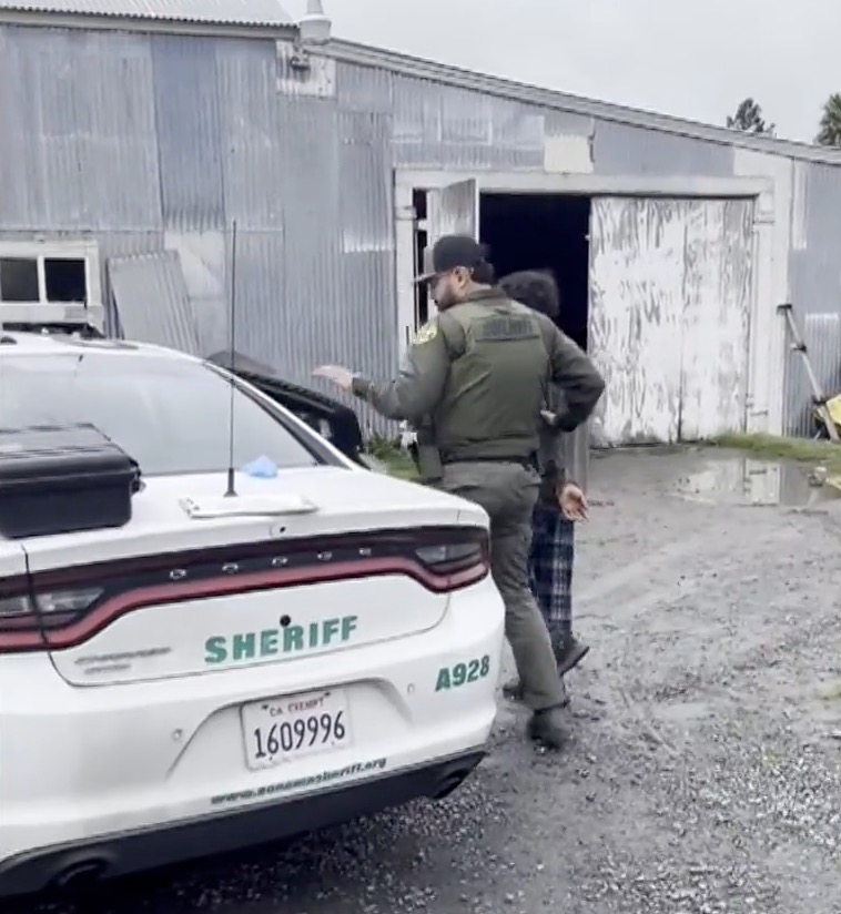 A suspect is accused of animal cruelty after hundreds of birds and evidence consistent with bird fighting were located at a home just outside of Santa Rosa city limits on Wednesday