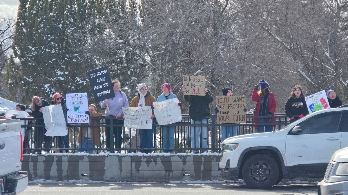 Skyline and Idaho Falls students join statewide walkout over ICE actions