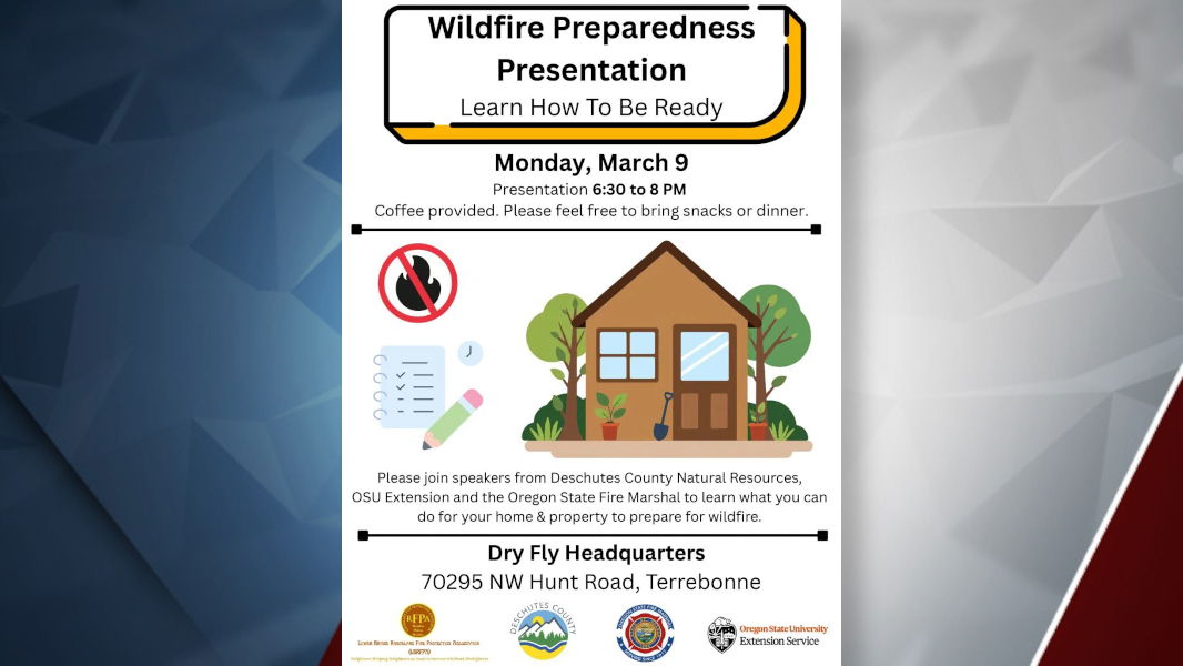 Free wildfire preparedness session in Terrebonne on March 9