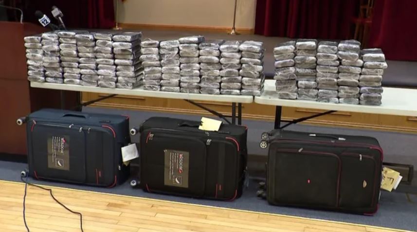 More than 300 kilos of cocaine were seized in Nassau County in one of the largest drug busts ever on Long Island