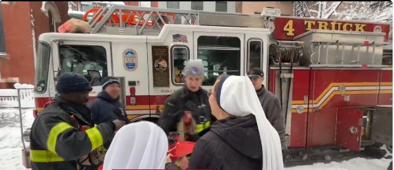 At the convent of the Sisters of Life