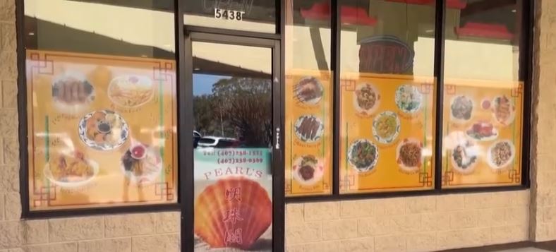 A man was arrested after deputies found him in a Chinese restaurant with a shovel