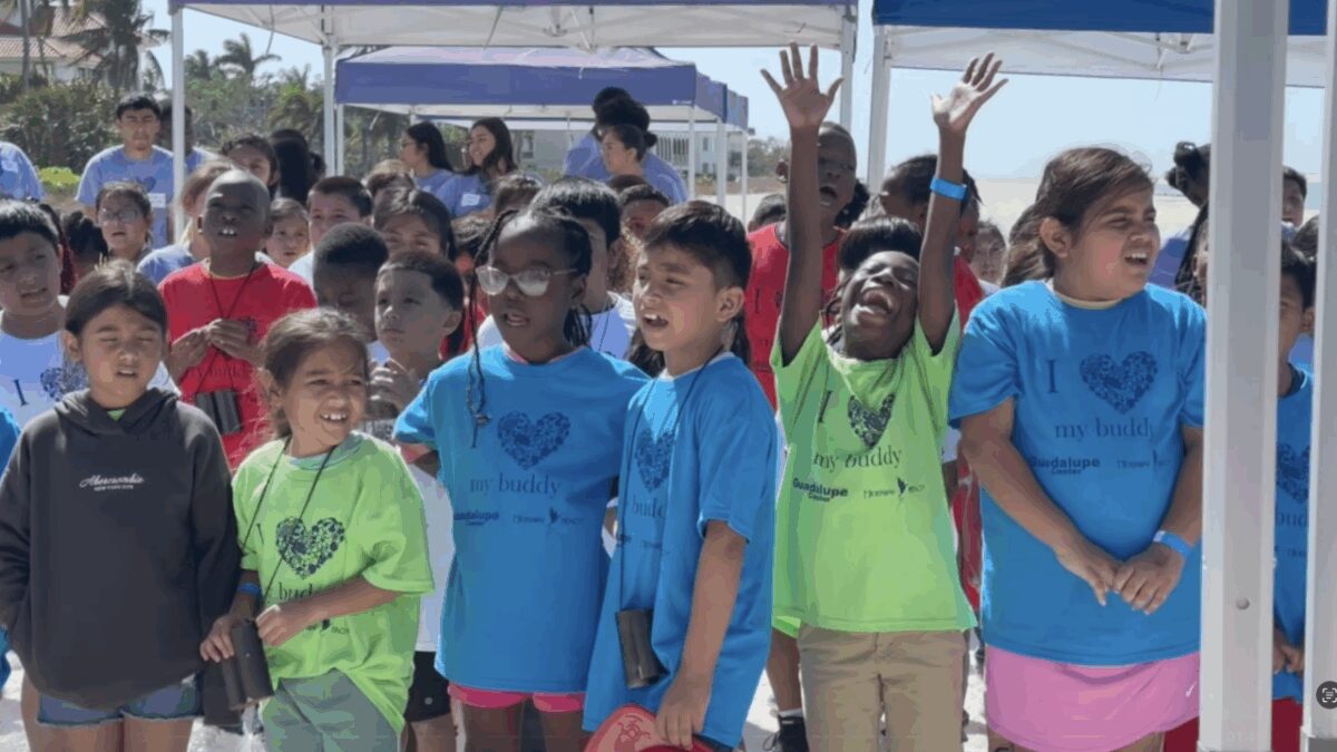 The Guadalupe Center in Immokalee brought second graders to Hideaway Beach on Marco Island for their annual Buddy Day event