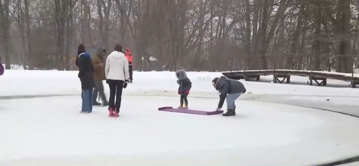 James and Bob Pike spent hours working on their latest cold creation.