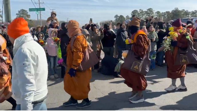When Maria Martin first saw social media posts about the Venerable Monks Walk for Peace passing through Virginia