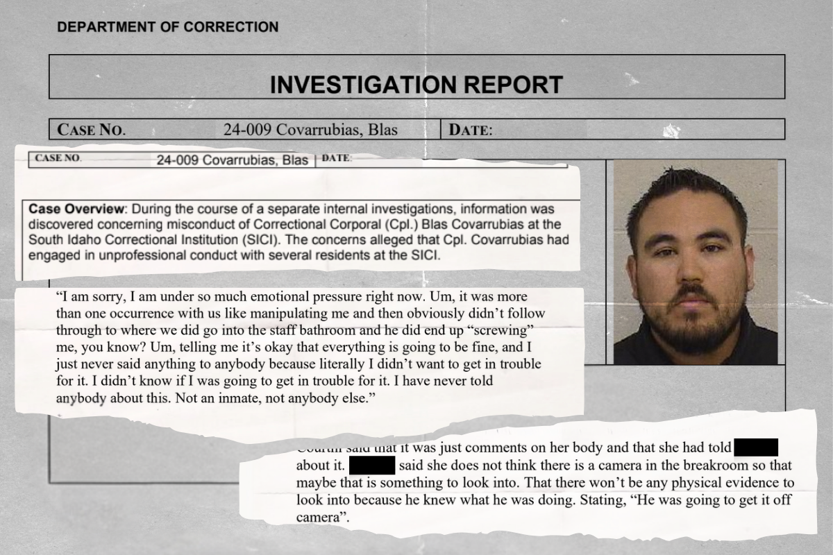 Two Idaho prison guards sexually assaulted her