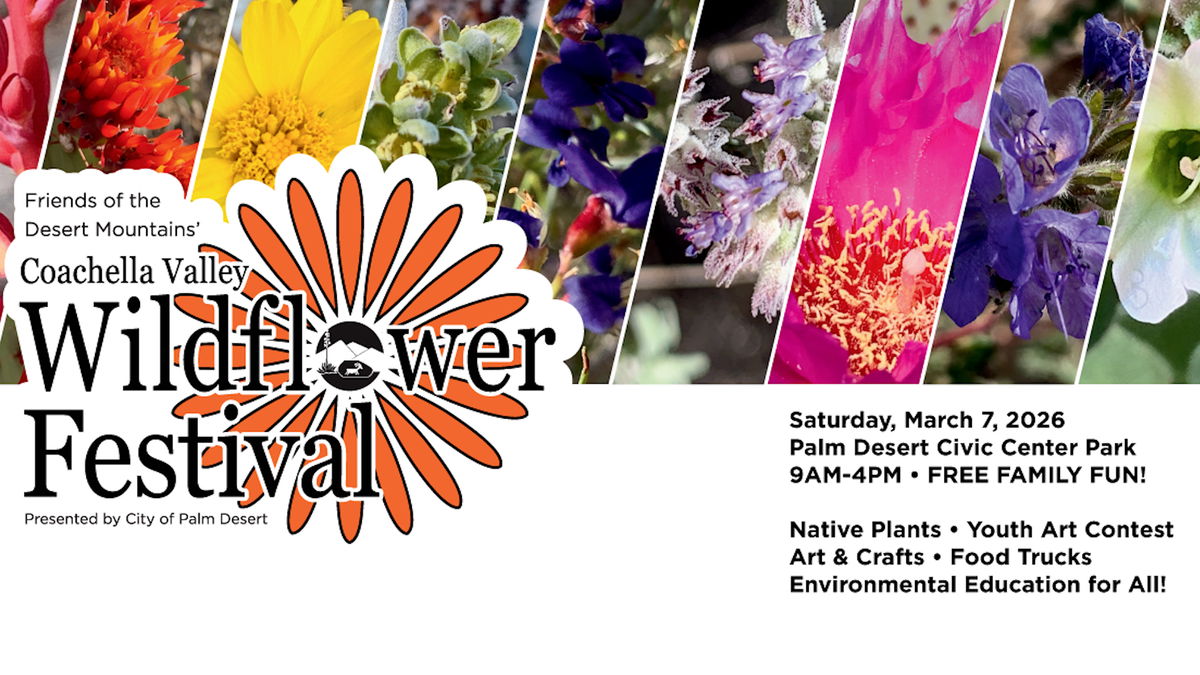 Coachella Valley Wildflower Festival set for next month in Palm Desert