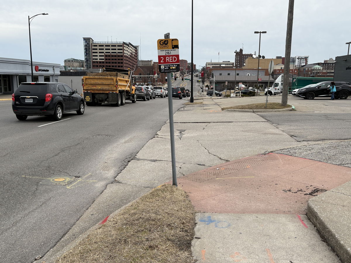 Sidewalk ramp reconstruction to close sidewalk