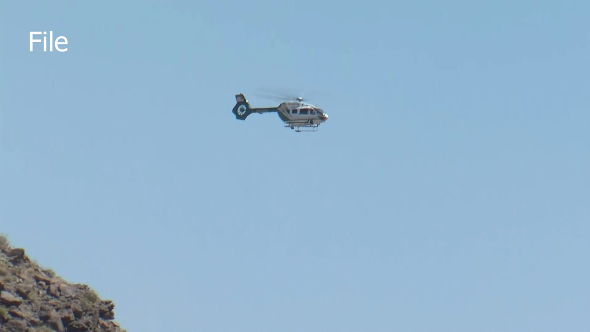 Helicopter airlifts elderly woman in Palm Desert