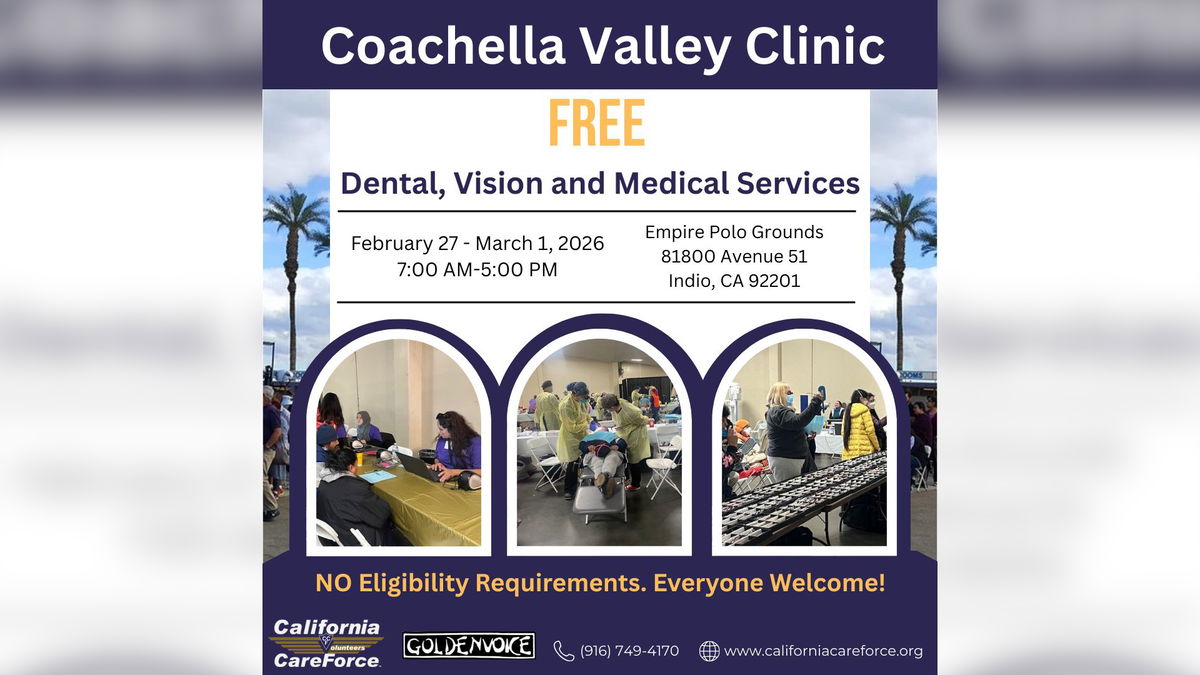Free health clinic this weekend at the Empire Polo Grounds in Indio