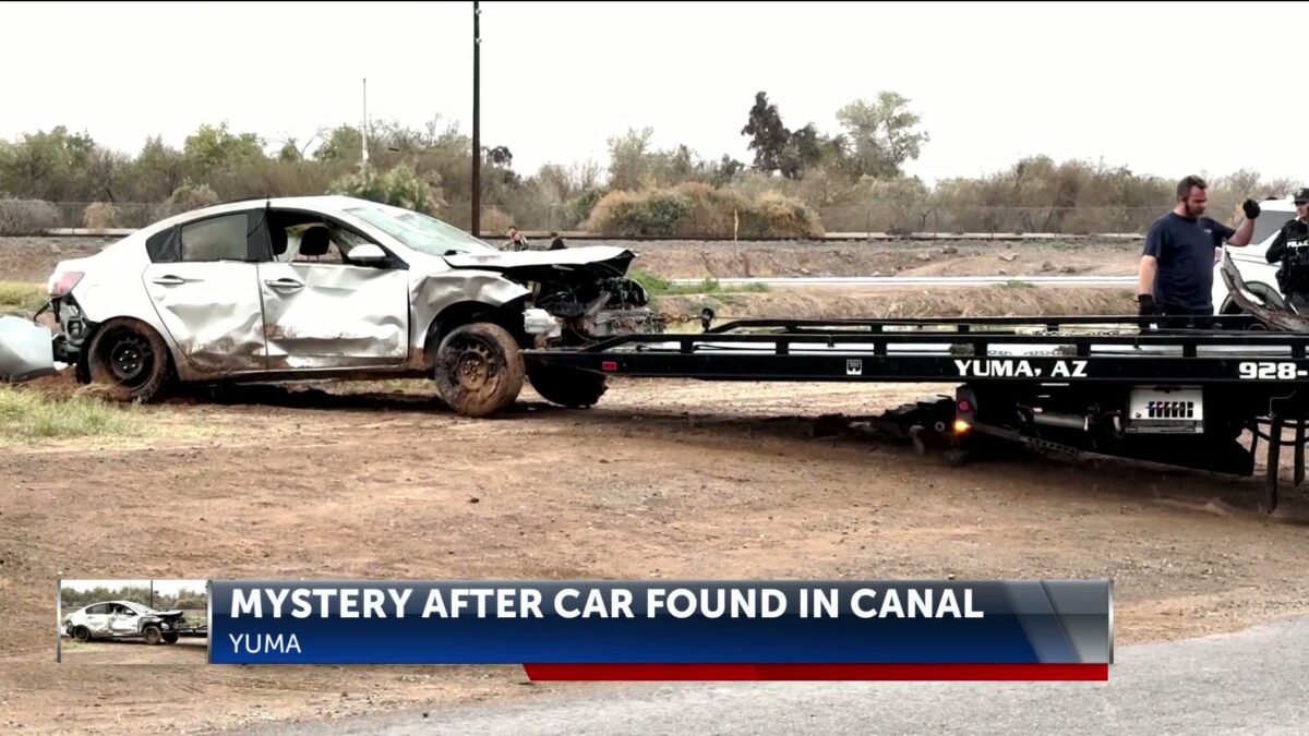 Car found abandoned in Yuma canal
