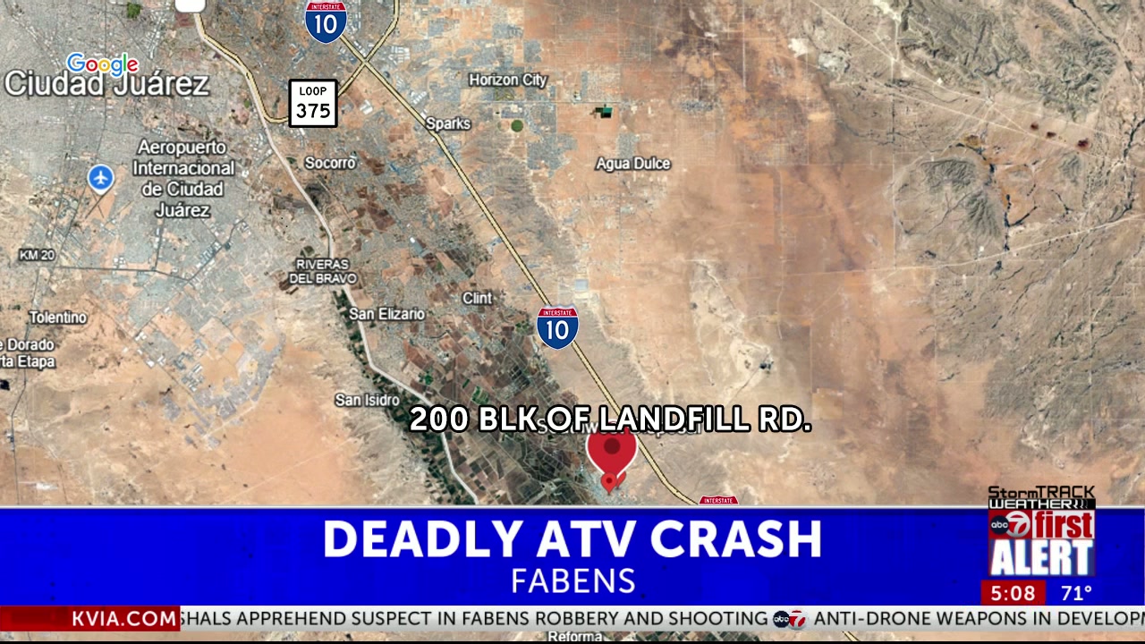 Woman dies in ATV crash in Fabens