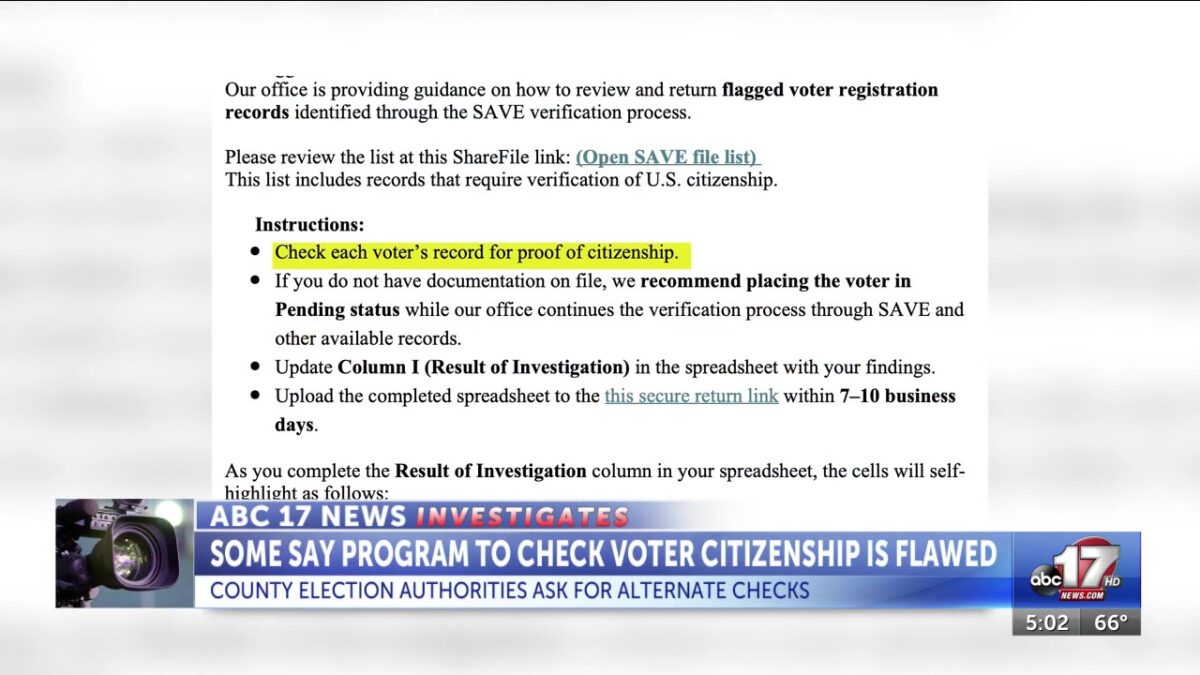 Local election authorities say a verification tool used in Missouri flagged citizens for removal from voter rolls