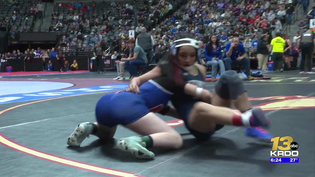 Day one of the state high school wrestling tournament