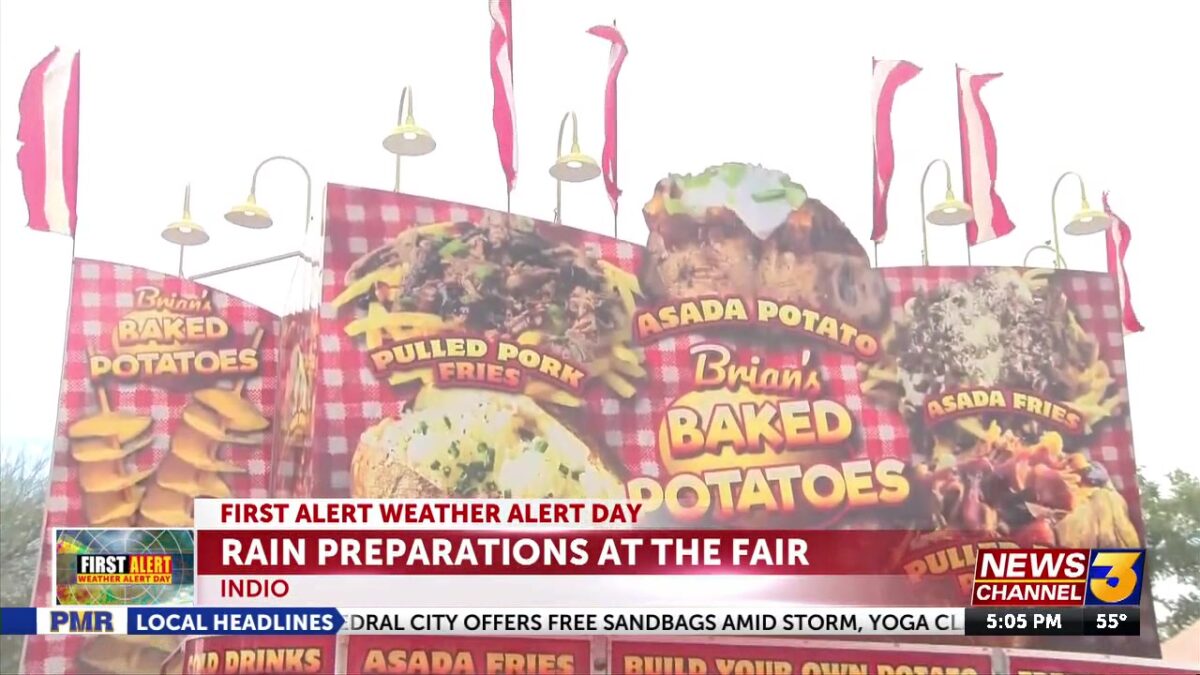 Fair officials ready for rainy weather at annual date festival