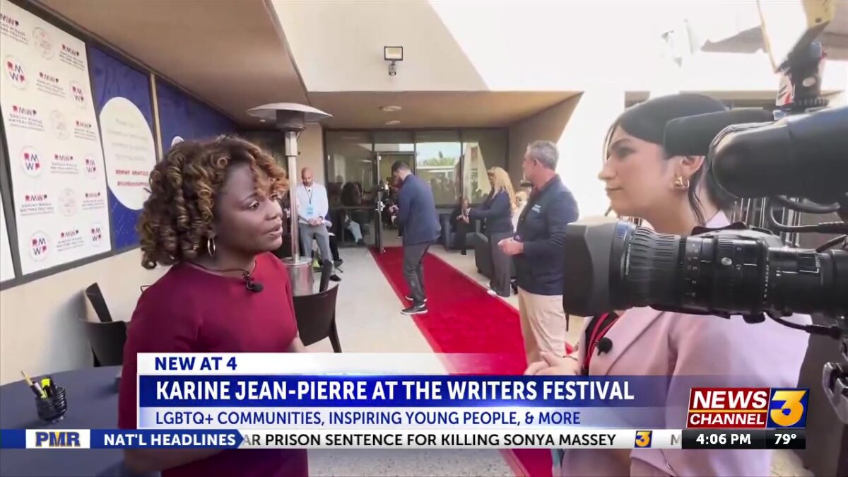 Karine Jean-Pierre speaks with News Channel 3 at the Rancho Mirage Writers Festival
