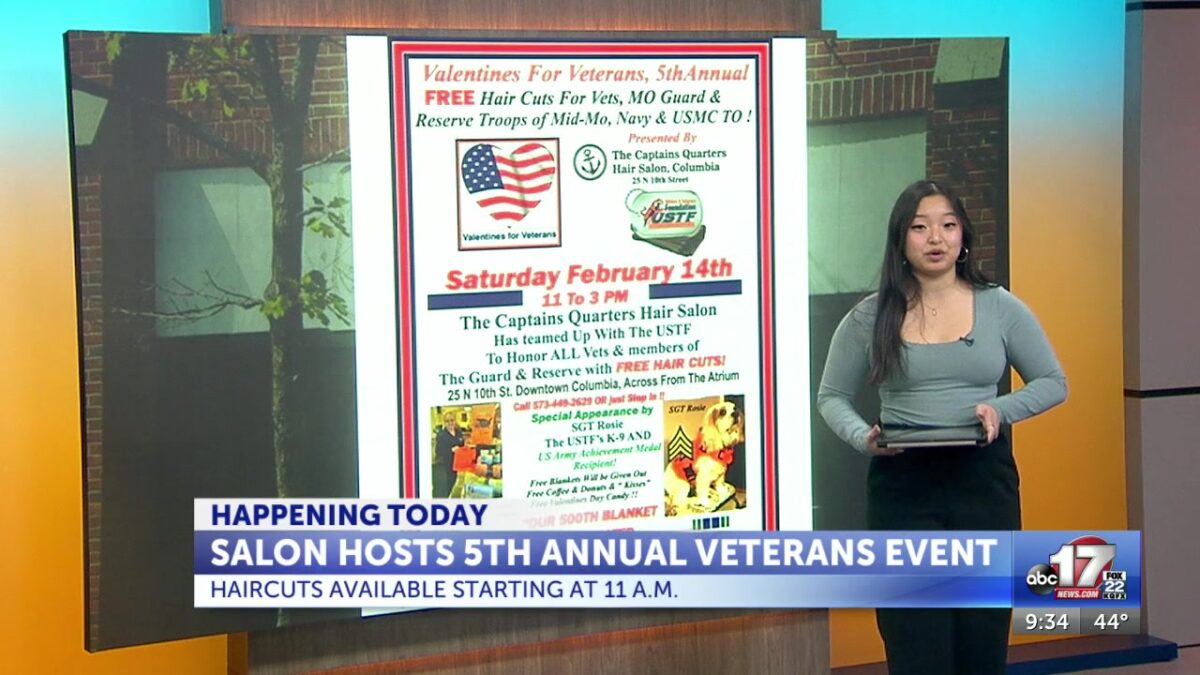 Local salon to honor veterans on Valentine’s Day