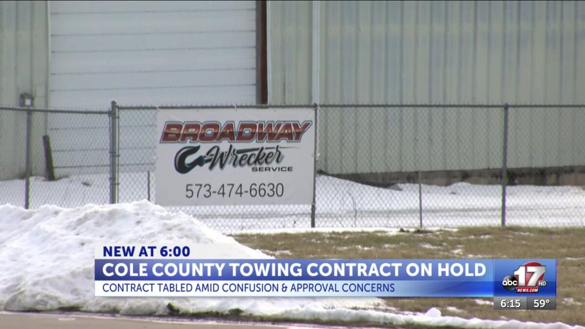 Cole County towing contract on hold amid confusion and concerns