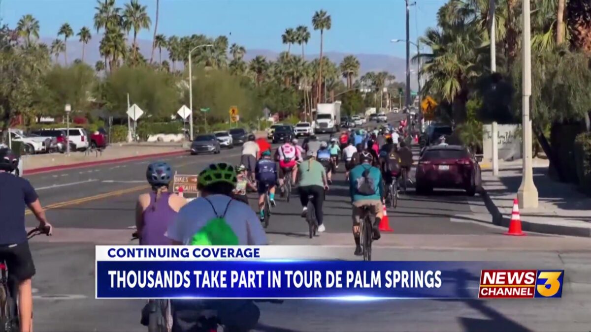 Thousands of cyclists take part in 28th Annual Tour de Palm Springs