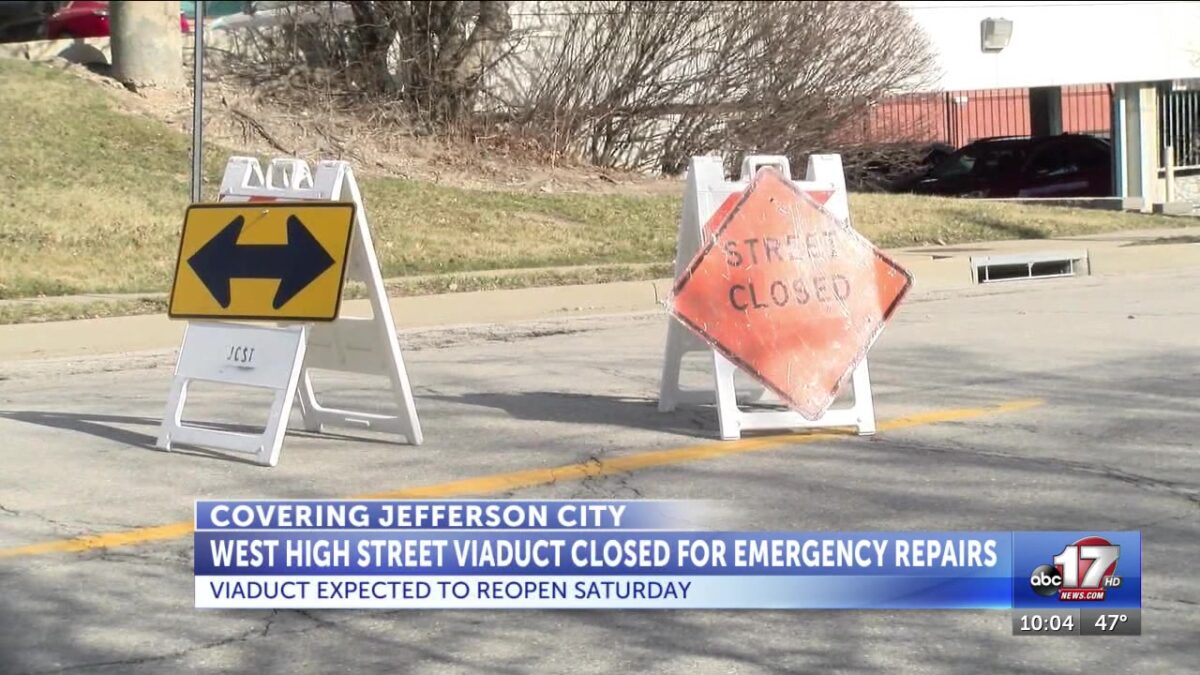 Jefferson City’s High Street viaduct closed for emergency repairs