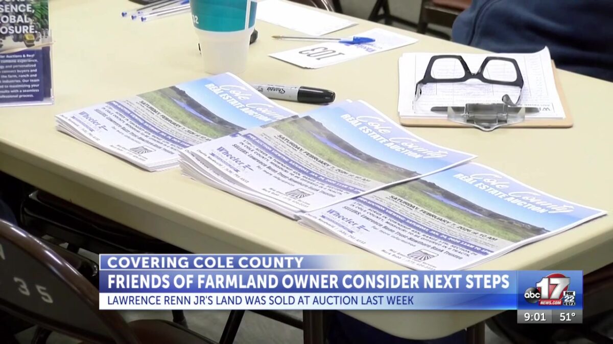 Friends of former Cole County farmland owner consider next steps after land was auctioned off