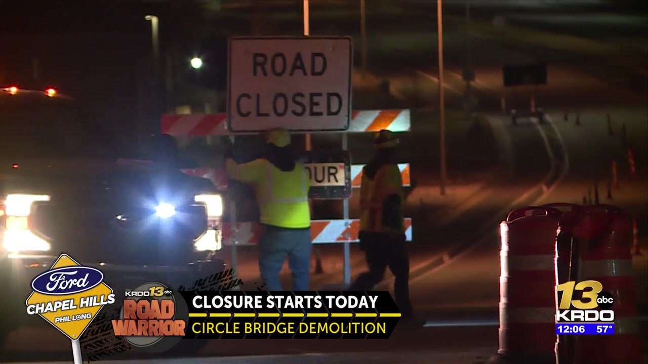 Hancock Expressway under Circle Drive in Colorado Springs to close for a month starting Monday